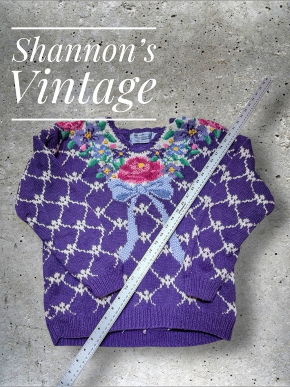 Northern Isles VNTG Hand Knitted Women’s sz Large Sweater A53